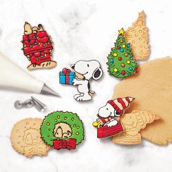 PEANUTS™ x Williams Sonoma Holiday Impression Cookie Cutter Stamps, Set of 23