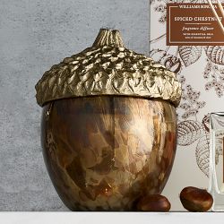 Williams Sonoma Spiced Chestnut Figural Candle