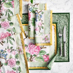 Canton Rose Floral Table Runner