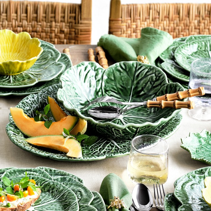 Bordallo Pinheiro Cabbage Oval Platter | Williams Sonoma