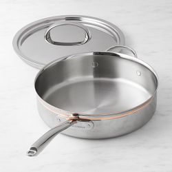 Williams Sonoma Signature Thermo-Clad™ Copper Pro Saute Pan, 4.5-Qt.