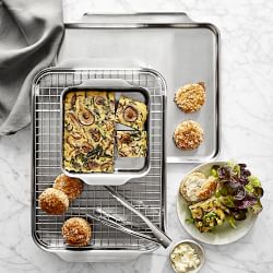 Williams Sonoma Signature Thermo-Clad™ Stainless-Steel Ovenware Cookie Sheet, 14" x 17"
