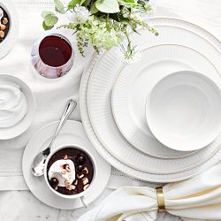 Pillivuyt Plisse Gold Porcelain Charger