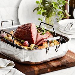 All-Clad Stainless-Steel Roasting Pan with Rack