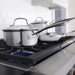 Cuisinart Professional Series Stainless-Steel Ceramic Nonstick Mixed Material 13-Piece Cookware Set