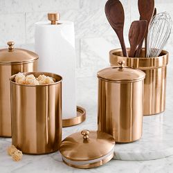 Gold Partitioned Utensil Holder