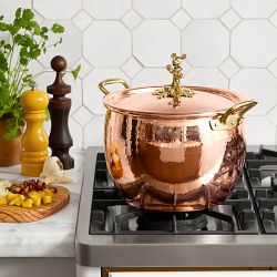 Ruffoni Historia Disney© Hammered Copper Stockpot with Mickey Knob, 7.5-Qt.