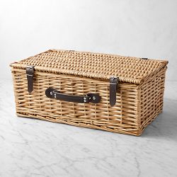 Williams Sonoma 70th Anniversary Pineapple Picnic Basket