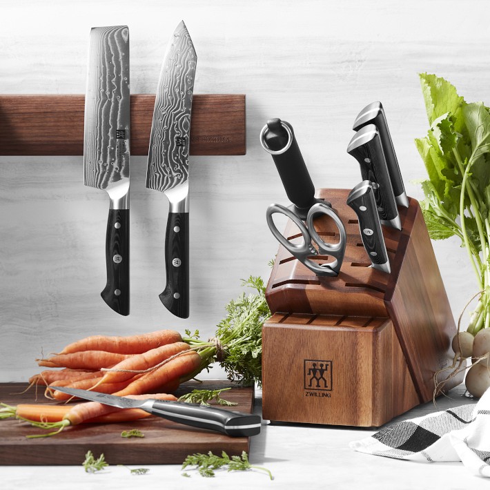 Zwilling Kanren 7-Piece Knife Set with Acacia Block | Williams Sonoma