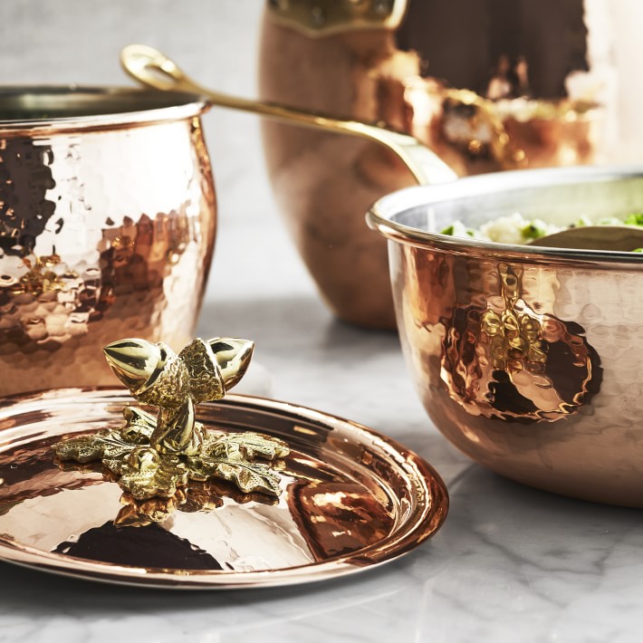 Ruffoni Historia Copper 7-Piece Cookware Set with Acorn Finials