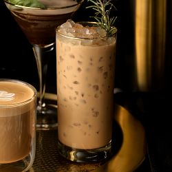Gold Rim Highball Glasses
