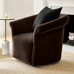 Arleta Roll Arm Swivel Chair