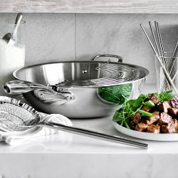 Williams Sonoma Signature Stainless-Steel Wok, 14"