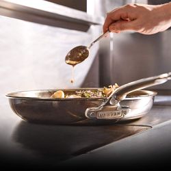 Hestan ProBond Luxe Professional Clad Stainless-Steel Skillet, Set of 3
