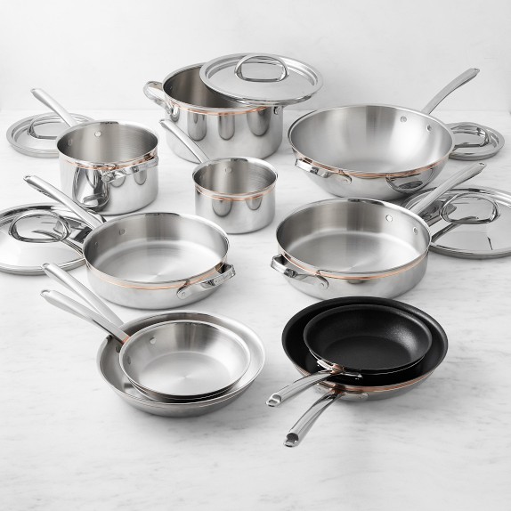 Williams Sonoma Signature Thermo-Clad™ Copper Pro Set | Williams