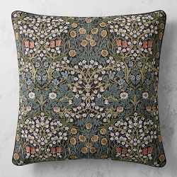 OPEN BOX: Morris And Co Blackthorn PilloWS, 22" X 22", Blue