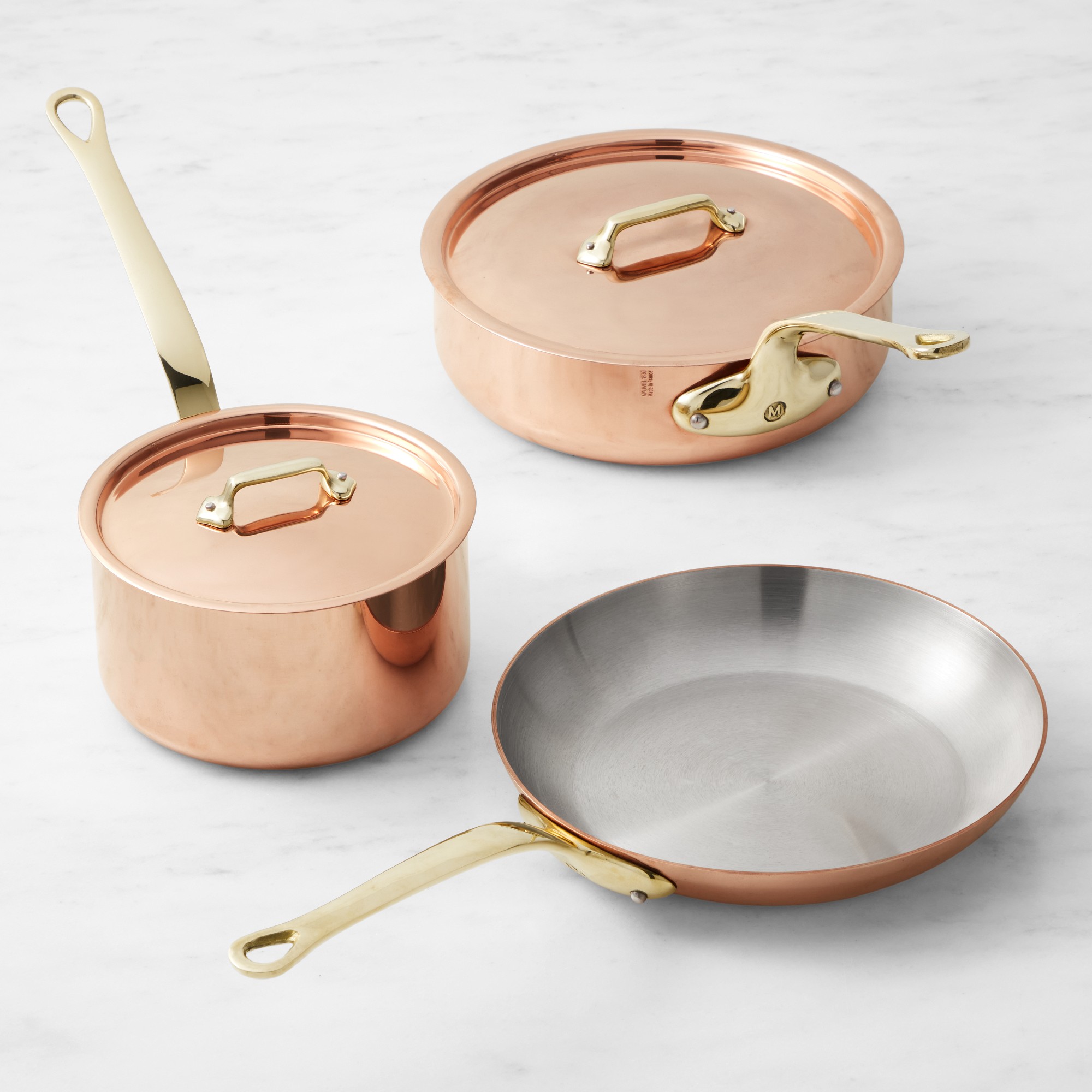 Mauviel M’250B Copper 5-Piece Cookware Set Sansujyuku sansujyuku.com