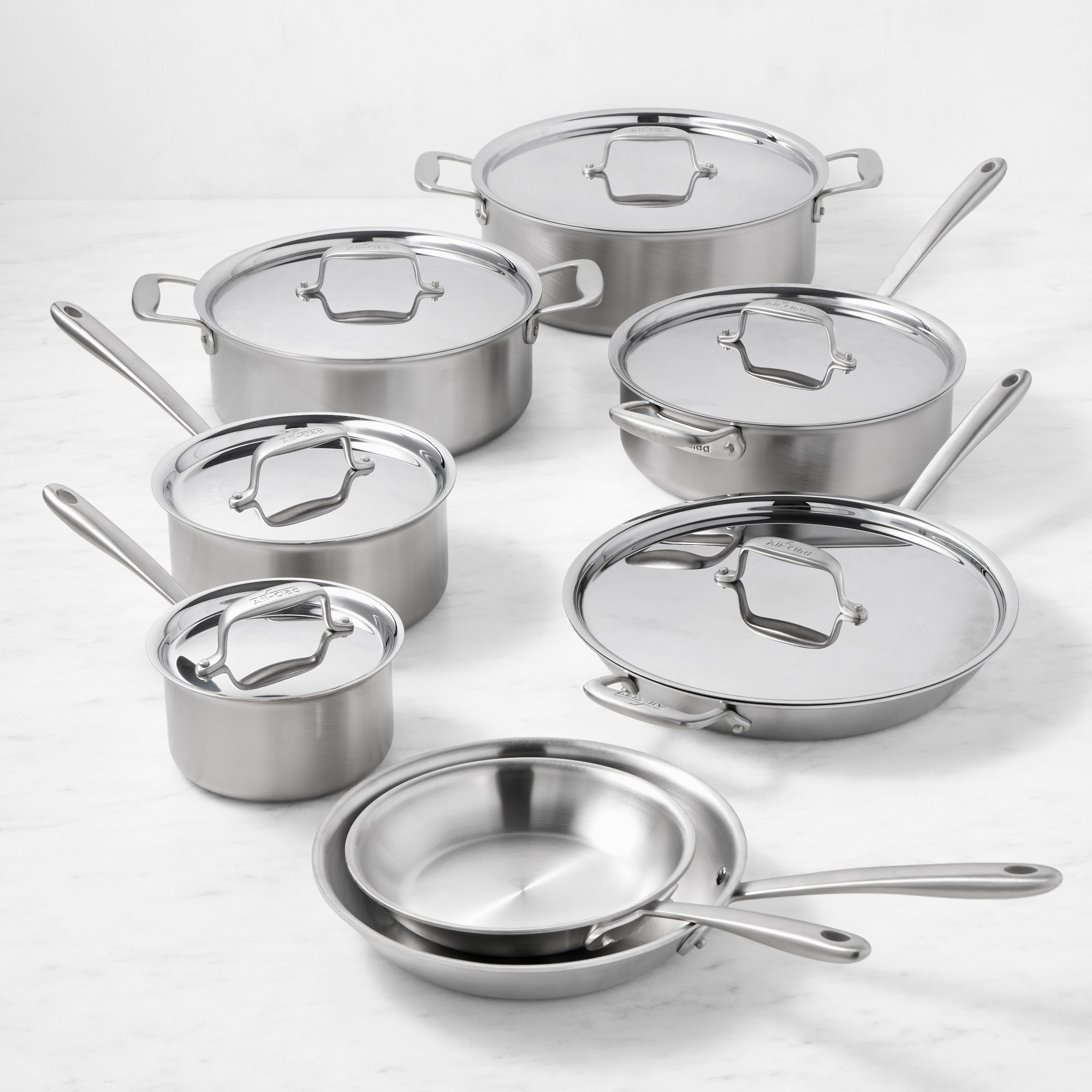 All-Clad Collective Stainless-Steel 14-Piece Cookware Set Sansujyuku sansujyuku.com