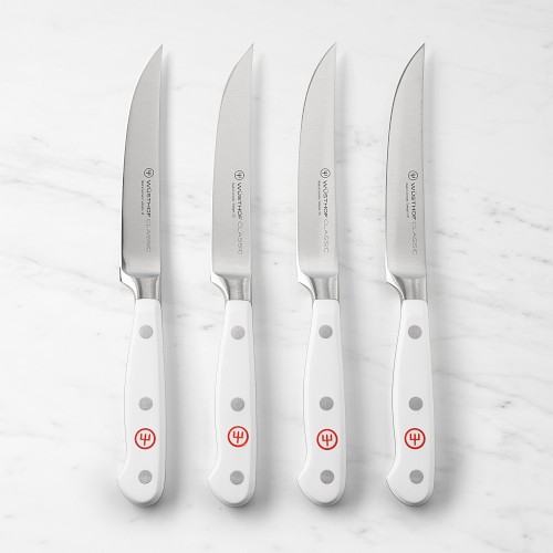Wüsthof Classic 4-Piece Steak Set, White