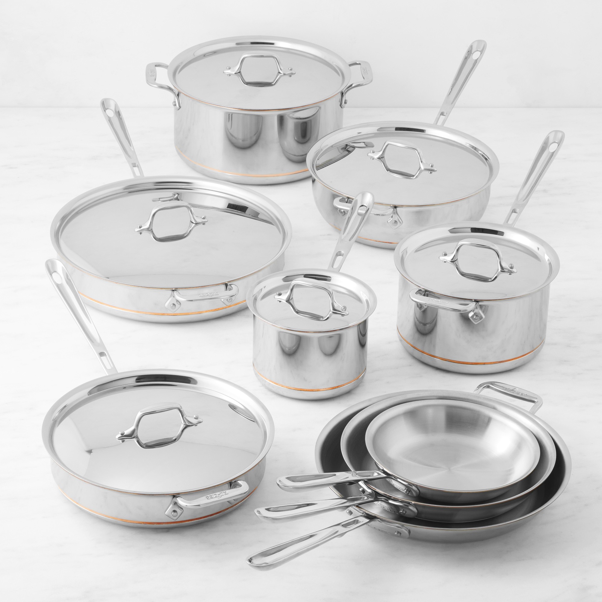 All-Clad Copper Core 15-Piece Cookware Set Sansujyuku sansujyuku.com
