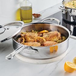 Hestan ProBond Luxe Professional Clad Stainless-Steel Sauté Pan