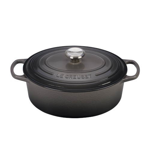 Le Creuset Signature Enameled Cast Iron Oval Dutch Oven, 5-Qt, Oyster