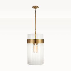 Elton Pendant, Antique Brass