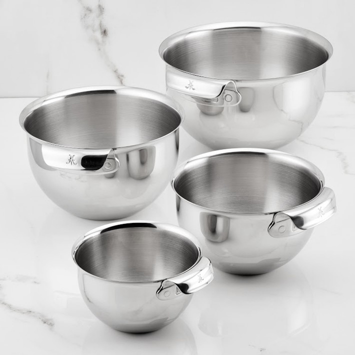 Hestan Stainless Steel Mixing Bowls Set of 4 | Williams Sonoma