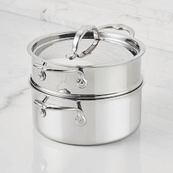 Hestan ProBond Luxe Professional Clad Stainless-Steel Soup Pot & Steamer Set, 3-Qt.