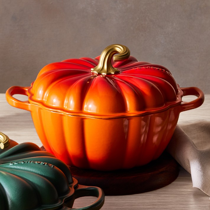 Le Creuset Pumpkin Cocotte, 4-Qt. | Williams Sonoma