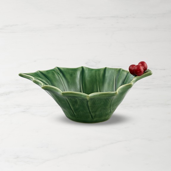 Bordallo Pinheiro Holly Berry Bowl by Williams Sonoma Home