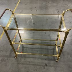 OPEN BOX: Beckett Bar Cart, Brass