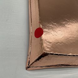 OPEN BOX: Copper Hammered Tray, Large