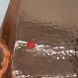 OPEN BOX: Copper Hammered Tray, Large