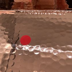 OPEN BOX: Copper Hammered Tray, Large