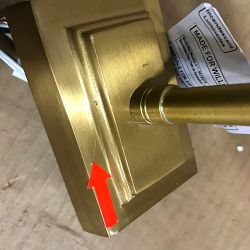 OPEN BOX:Lucas Picture Light, Antique Brass, 14"