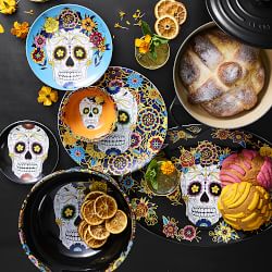 Day of the Dead Mixed Salad Plates