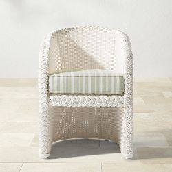 AERIN x Williams Sonoma Home East Hampton White Dining Table (60") & Armchair Set