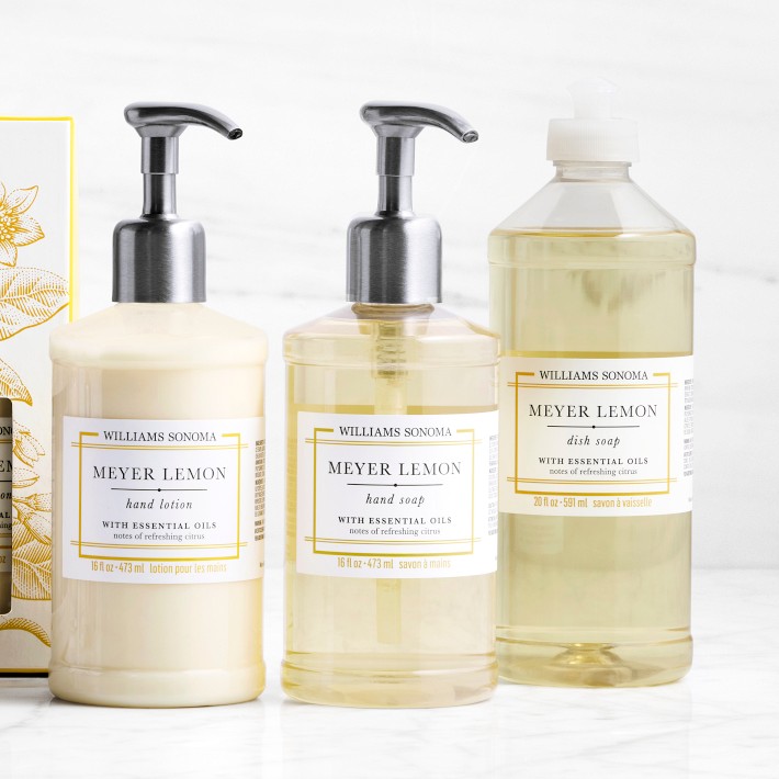 Williams Sonoma Meyer Lemon Collection | Scented Soaps + Lotions