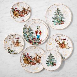 'Twas the Night Before Christmas Mixed 16 Piece Dinnerware Set
