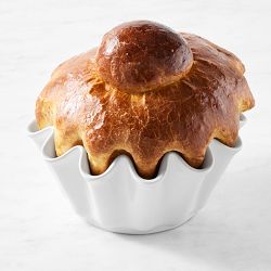 Le Creuset Stoneware Brioche Bread Baker, White