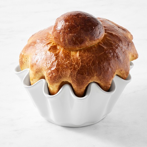 Le Creuset Stoneware Brioche Bread Baker, White