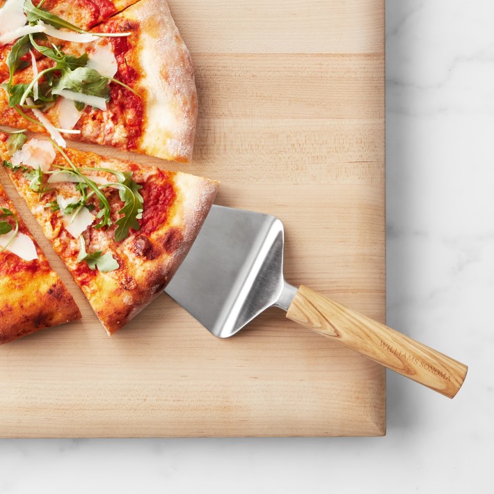Olivewood Pizza Server, Stainless Steel | Williams Sonoma