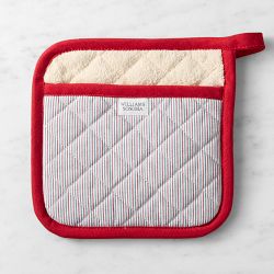 Williams Sonoma Heritage Stripe Potholder, Red & Green