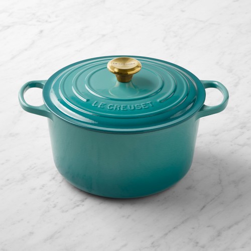 Le Creuset Enameled Cast Iron Signature Deep Round Oven, 6.5-Qt., Riviera