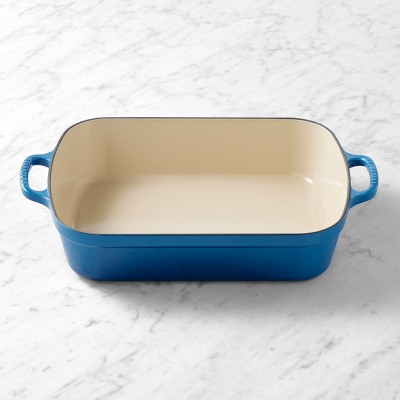 Le Creuset Signature Enameled Cast Iron Rectangular Roasting Pan, 5.25-Qt., Marseille