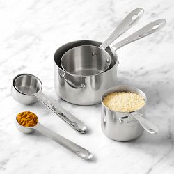 All-Clad Stainless-Steel Odd-Size Cups & Spoons Set
