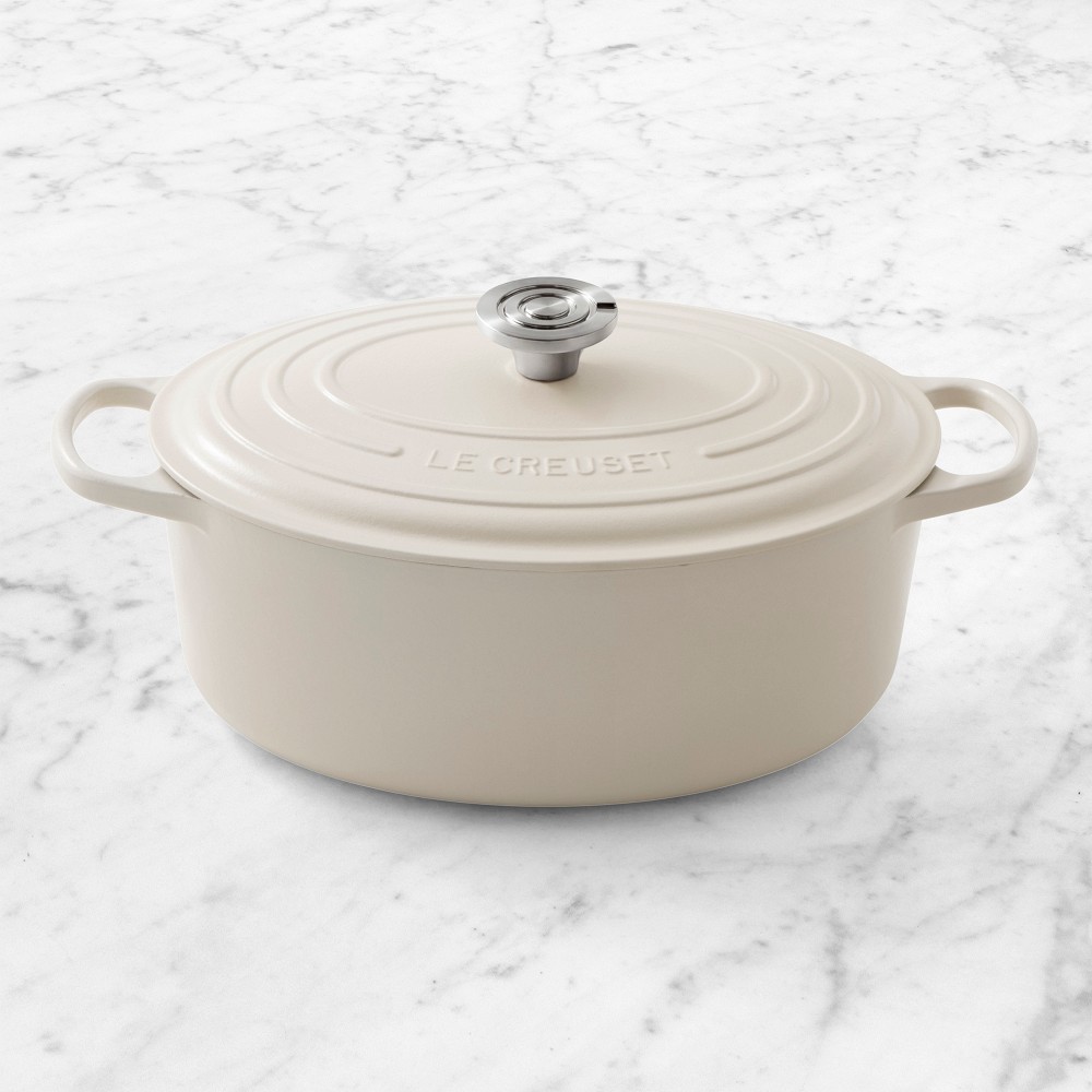 Le Creuset Signature Enameled Cast Iron Oval Dutch Oven - 6.75-Qt., Brioche