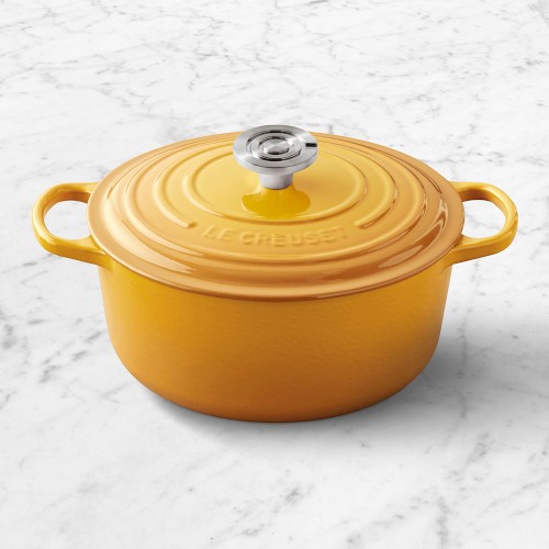 Le Creuset Signature Enameled Cast Iron Round Dutch Oven, 5.5-Qt., Nectar