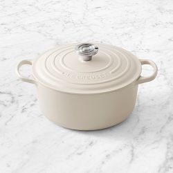 Le Creuset Signature Enameled Cast Iron Round Oven, 5.5-Qt., Brioche